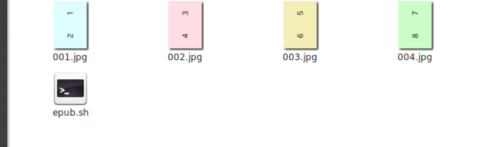 連番画像ファイルをまとめて電子書籍(epub)化